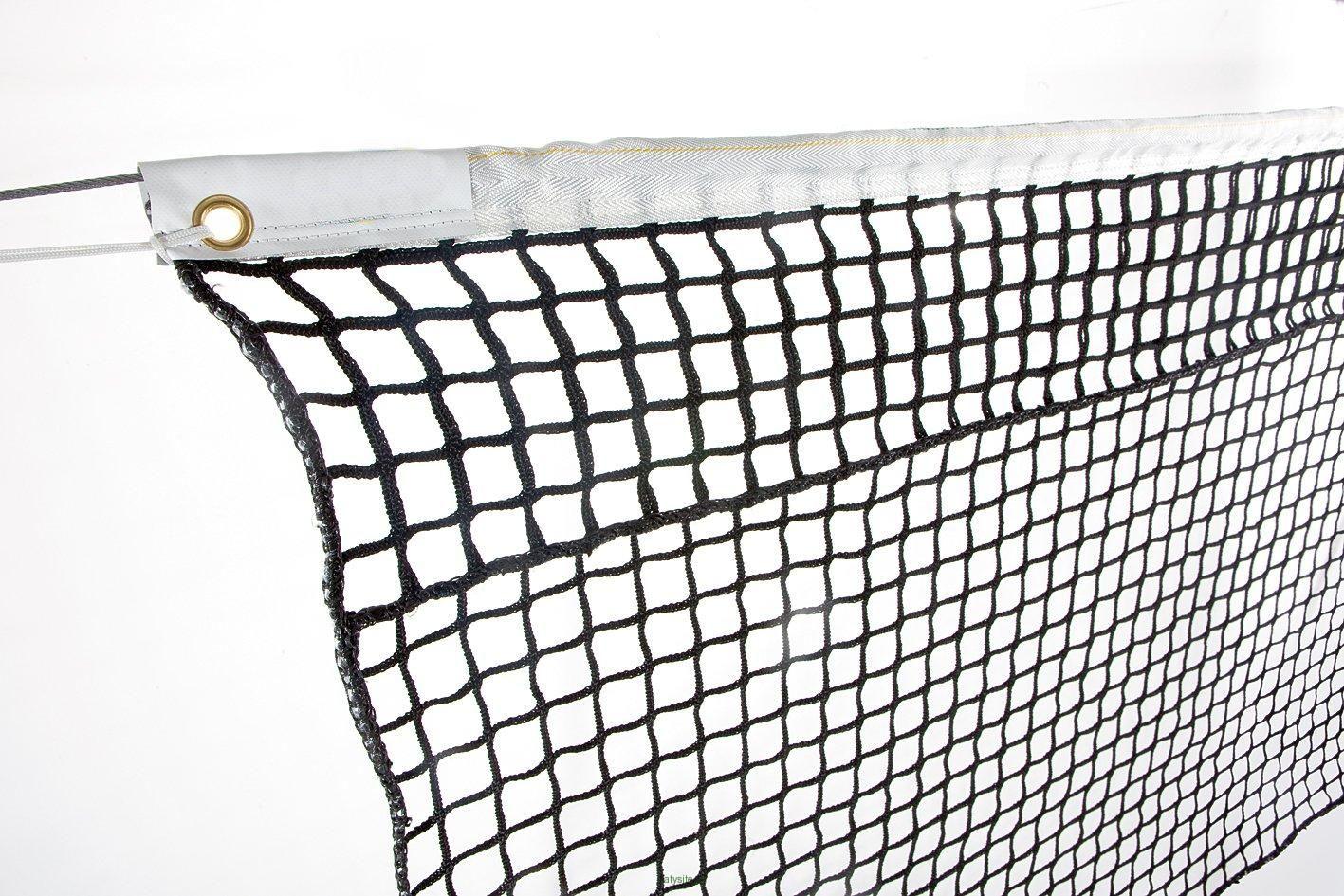 Tenisová síť PP 3 mm, zdvojená, bez lemu, turnajová