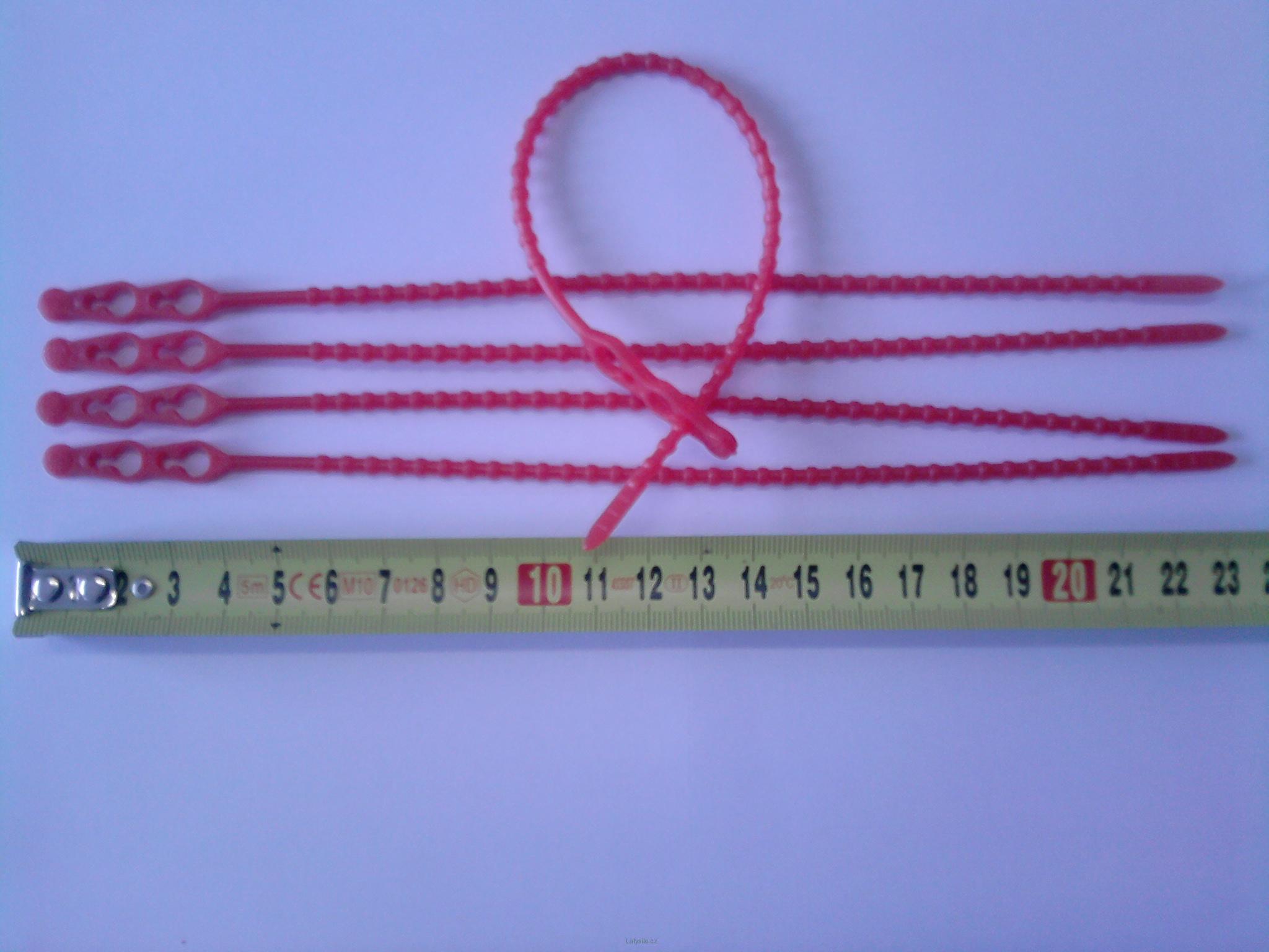 Vázací pásek 23 cm, silnější (červený) 