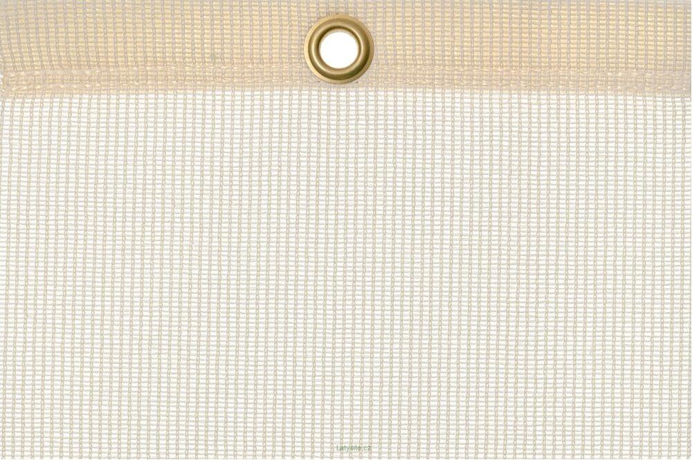 Stínící plachta tenisového hřiště, 200 g/m2, hotový kus 2x12 m, krémová