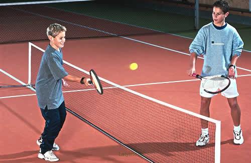 Dětská tenisová síť 0,7 x 3 m -černá