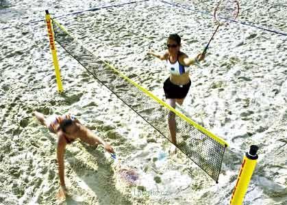 Síť pro plážový badminton