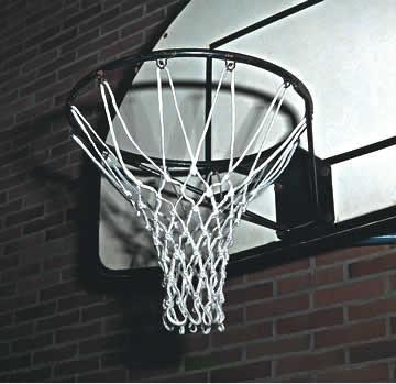 Basketbalová síť z nylonu, 6 mm, DIN EN 1270