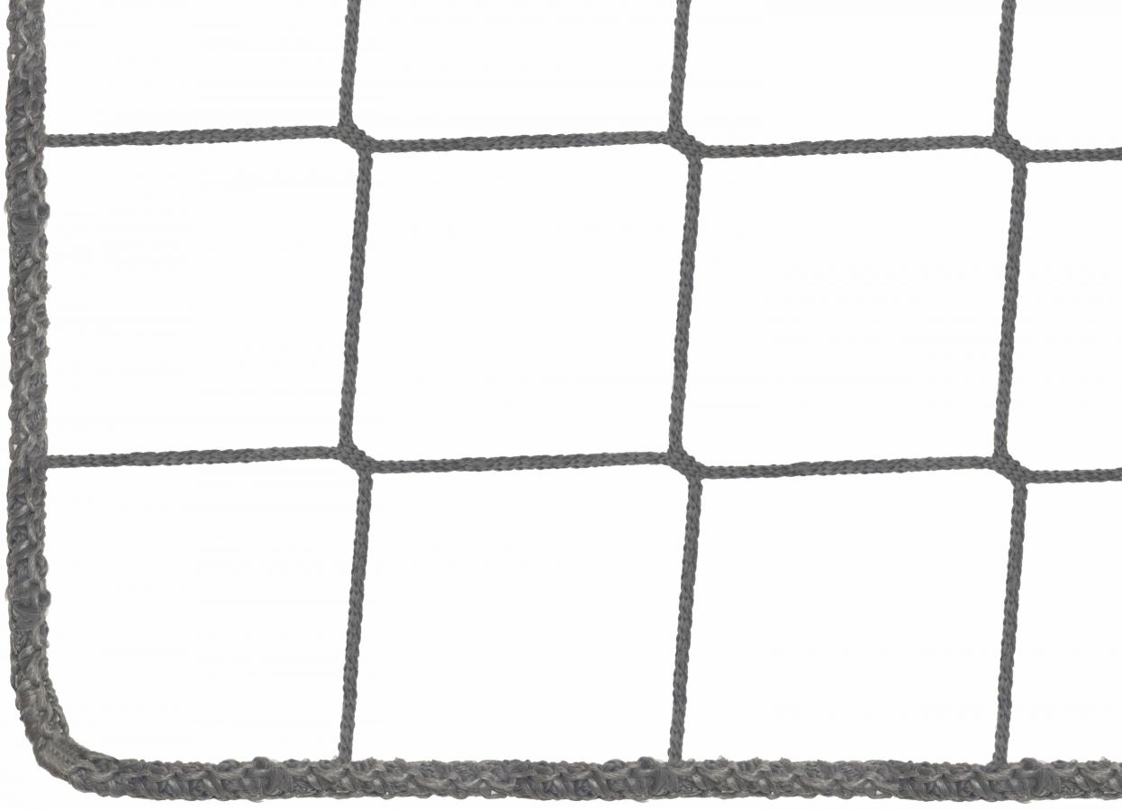 Bezuzlová ochranná síť, PP, 4 mm, oko 100 mm, šedá