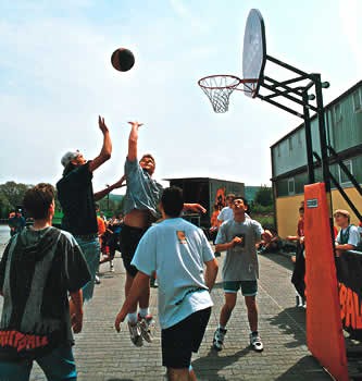 Basketbalová síť z nylonu, 3 mm, tréninková